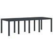 Afuera Living 11 Piece Poly Rattan Garden Dining Set in Anthracite