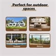 Afuera Living 5 Piece Poly Rattan Garden Dining Set in Anthracite