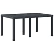 Afuera Living 5 Piece Poly Rattan Garden Dining Set in Anthracite