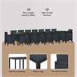 Afuera Living 7 Piece Poly Rattan Garden Dining Set with Cushions in Anthracite