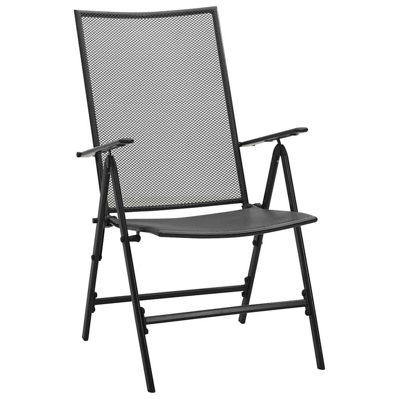 Afuera Living 7 Piece Powder-Coated Steel Garden Dining Set in Anthracite