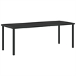 Afuera Living 7 Piece Powder-Coated Steel Garden Dining Set in Black