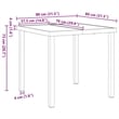 Afuera Living 5 Piece Poly Rattan Garden Dining Set with Cushions in Gray