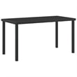 Afuera Living 5 Piece Poly Rattan Garden Dining Set with Cushions in Gray