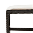 Afuera Living 17 Pc Poly Rattan Garden Dining Set with Cushions in Black & Brown