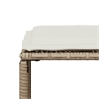 Afuera Living 7 Piece Poly Rattan Garden Dining Set in Beige/Cream White