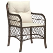 Afuera Living 5 Piece Poly Rattan Garden Dining Set with Cushions in Black
