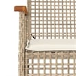 Afuera Living 7 Piece Rattan Garden Dining Set in Beige/Cream White