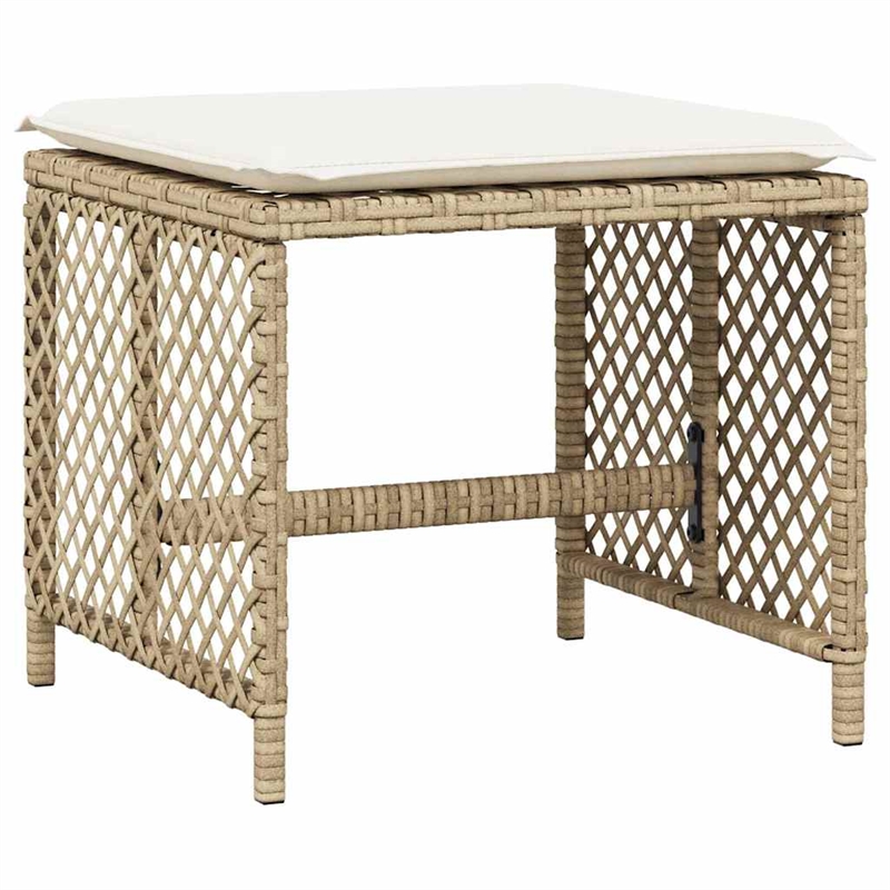 Afuera Living 15 Piece Rattan Garden Dining Set with Cushions in White