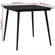 Afuera Living 5 Piece Powder-Coated Steel Garden Dining Set in Black