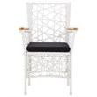 Afuera Living 5 Piece Rattan Garden Dining Set with Cushions in Black