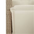 Afuera Living 7 Piece Rattan Garden Dining Set in Beige/Cream White