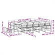 Afuera Living Contemporary Steel Garden Dining Set in White Finish