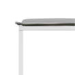 Afuera Living Contemporary Steel Garden Dining Set in White Finish