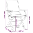Afuera Living Contemporary Solid Wood Garden Dining Set in Taupe