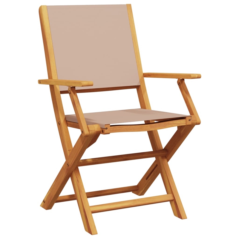 Afuera Living Contemporary Solid Wood Garden Dining Set in Taupe