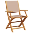Afuera Living Contemporary Solid Wood Garden Dining Set in Taupe