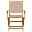 Afuera Living Contemporary Solid Wood Garden Dining Set in Taupe