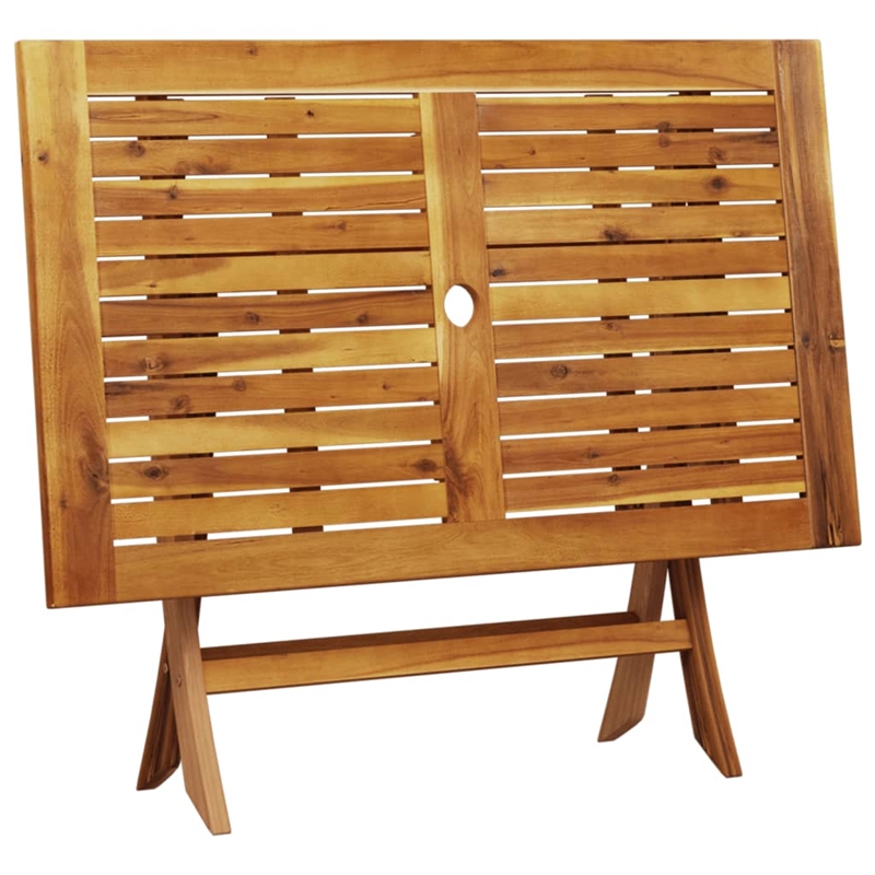 Afuera Living Contemporary Solid Wood Garden Dining Set in Taupe