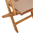 Afuera Living Contemporary Solid Wood Garden Dining Set in Taupe