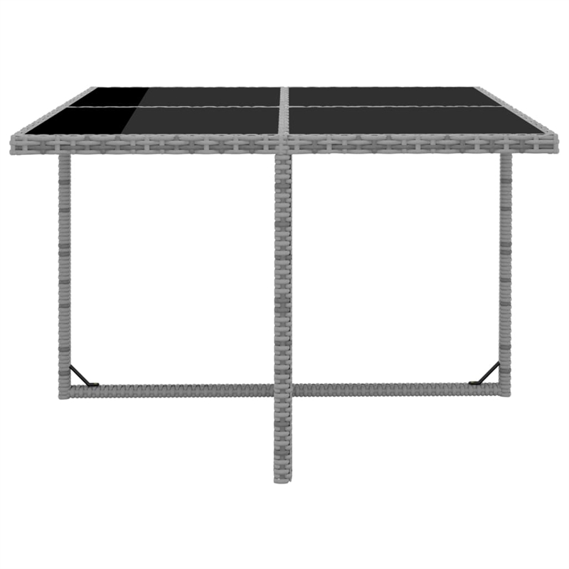 Afuera Living Contemporary 9 Piece Patio Dining Set in Anthracite
