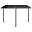 Afuera Living Contemporary 9 Piece Patio Dining Set in Anthracite
