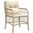 Afuera Living 5 Piece Poly Rattan Garden Dining Set with Cushions in Black