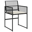 Afuera Living 9 Piece Rattan Garden Dining Set in Black/Cream White