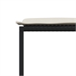 Afuera Living 13 Piece Poly Rattan Garden Dining Set in Black/Cream White