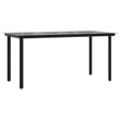 Afuera Living Contemporary 7 Piece Rattan Garden Dining Set in Black