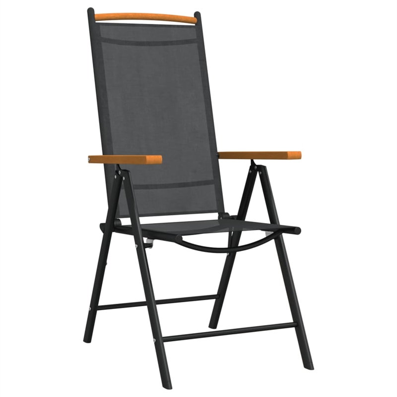 Afuera Living Contemporary 7 Piece Garden Dining Set in Black
