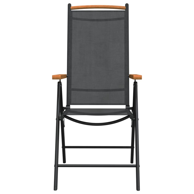 Afuera Living Contemporary 7 Piece Garden Dining Set in Black