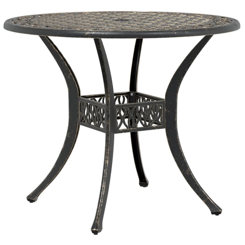 Afuera Living Contemporary 5 Piece Garden Dining Set in Bronze