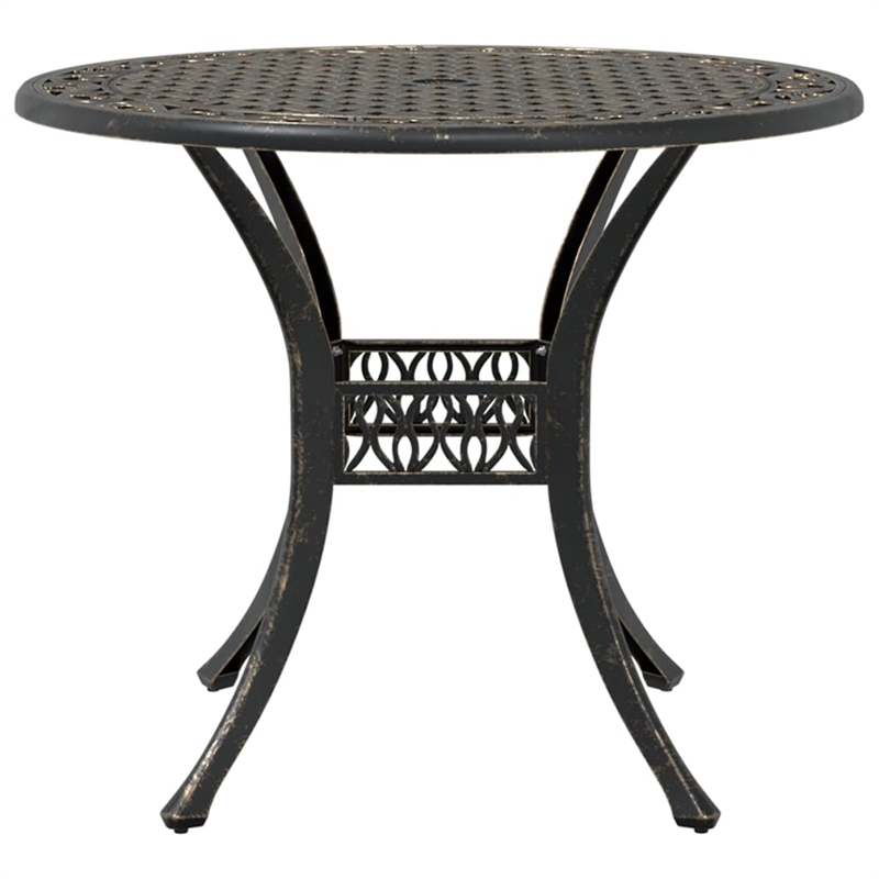 Afuera Living Contemporary 5 Piece Garden Dining Set in Bronze