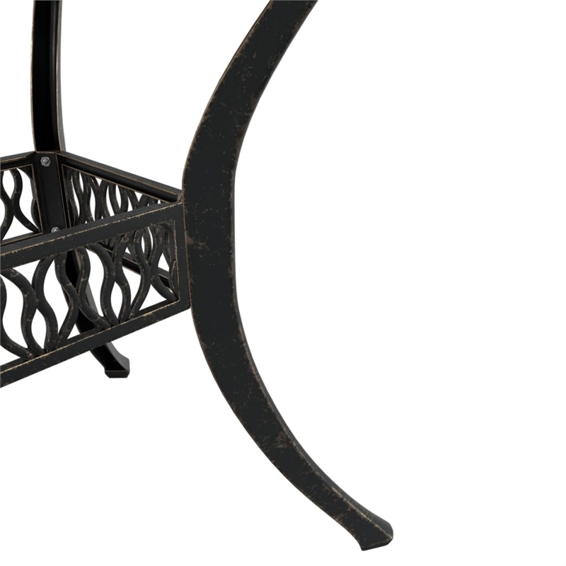 Afuera Living Contemporary 5 Piece Garden Dining Set in Bronze