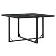 Afuera Living 9 Piece Poly Rattan Garden Dining Set in Black