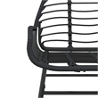 Afuera Living Contemporary Poly Rattan Garden Dining Set in Black