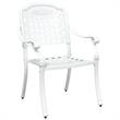 Afuera Living Contemporary 5 Piece Garden Dining Set in White