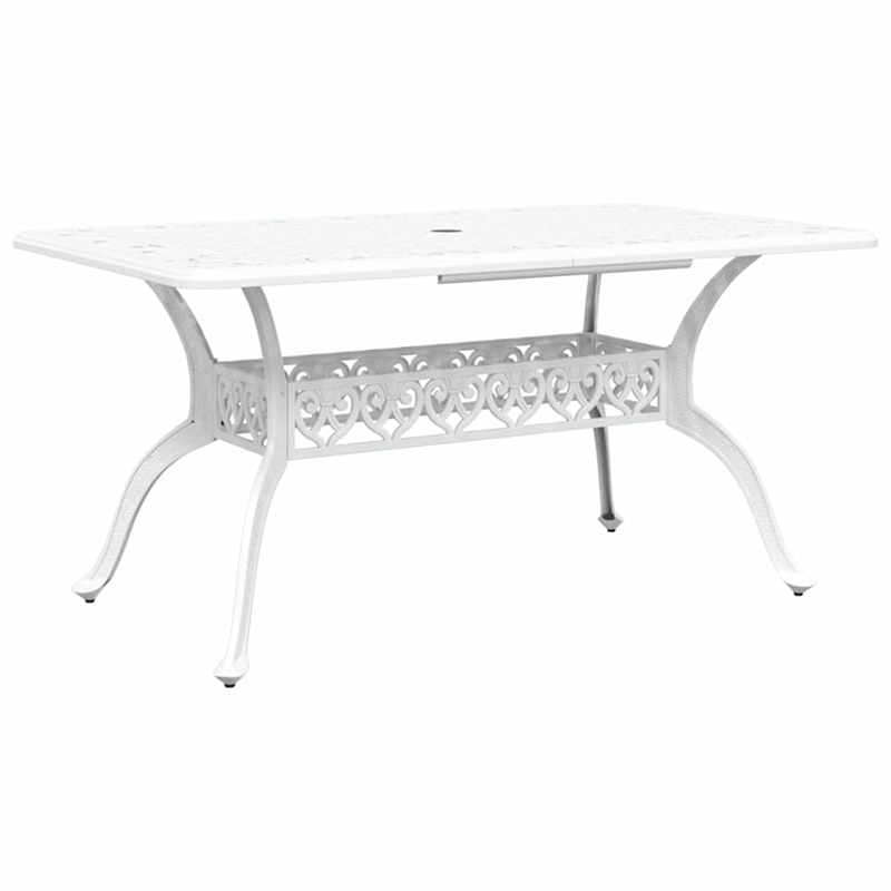 Afuera Living Contemporary 5 Piece Garden Dining Set in White