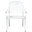Afuera Living Contemporary 5 Piece Garden Dining Set in White