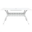 Afuera Living Contemporary 5 Piece Garden Dining Set in White