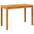 Afuera Living Contemporary Solid Acacia Wood Garden Dining Set in Brown