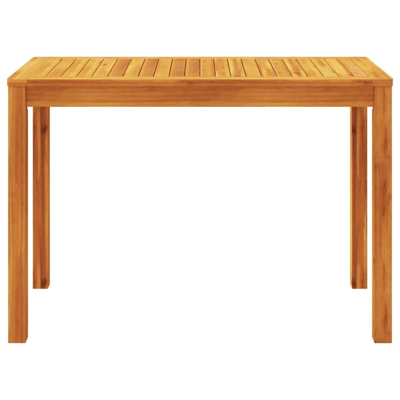Afuera Living Contemporary Solid Acacia Wood Garden Dining Set in Brown