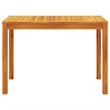 Afuera Living Contemporary Solid Acacia Wood Garden Dining Set in Brown