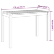 Afuera Living Contemporary Solid Acacia Wood Garden Dining Set in Brown
