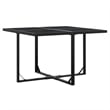 Afuera Living Contemporary 9 Piece Garden Dining Set in Black