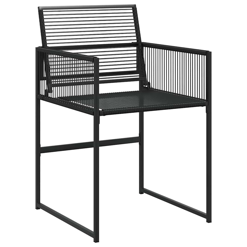 Afuera Living Contemporary 11 Piece Rattan Garden Dining Set in Black