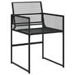 Afuera Living Contemporary 11 Piece Rattan Garden Dining Set in Black