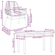 Afuera Living 5 Piece Rattan Garden Dining Set in Black/Cream White