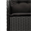 Afuera Living 9 Piece Poly Rattan Garden Dining Set in Black